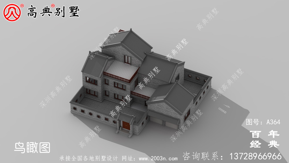 二層帶閣樓車庫別墅設(shè)計全套圖紙效果圖_別墅設(shè)計圖紙,農(nóng)村房屋設(shè)計圖