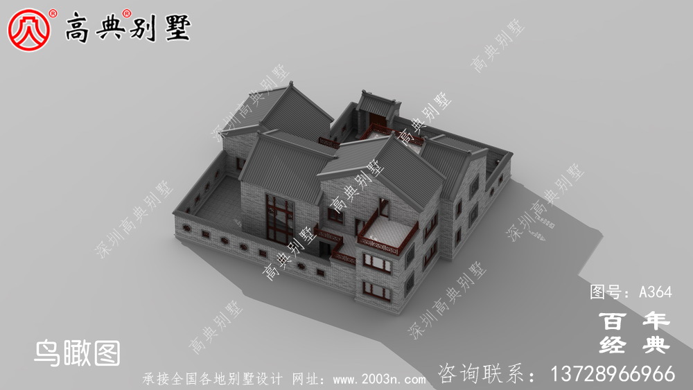 二層帶閣樓車庫別墅設(shè)計全套圖紙效果圖_別墅設(shè)計圖紙,農(nóng)村房屋設(shè)計圖