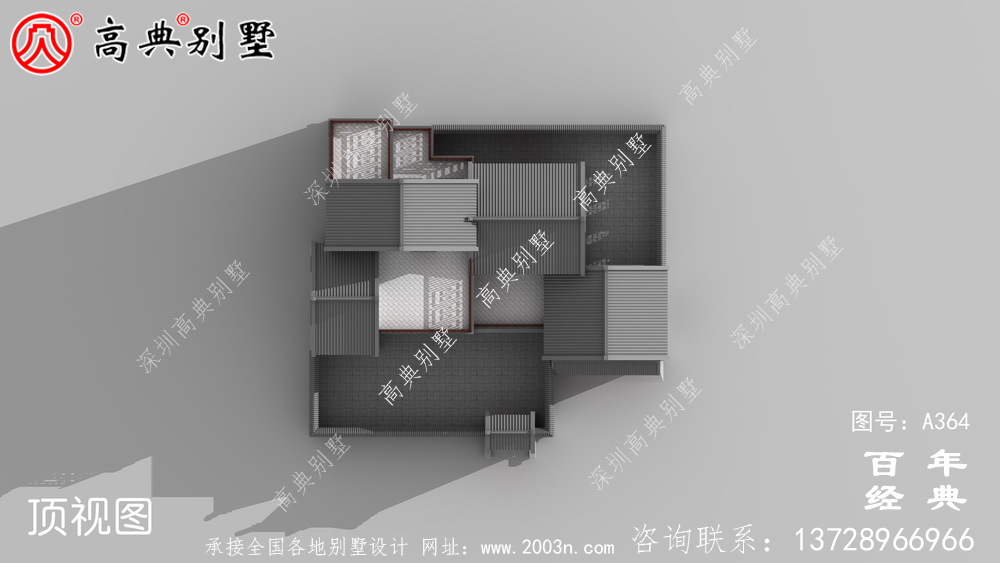 二層帶閣樓車庫別墅設(shè)計全套圖紙效果圖_別墅設(shè)計圖紙,農(nóng)村房屋設(shè)計圖
