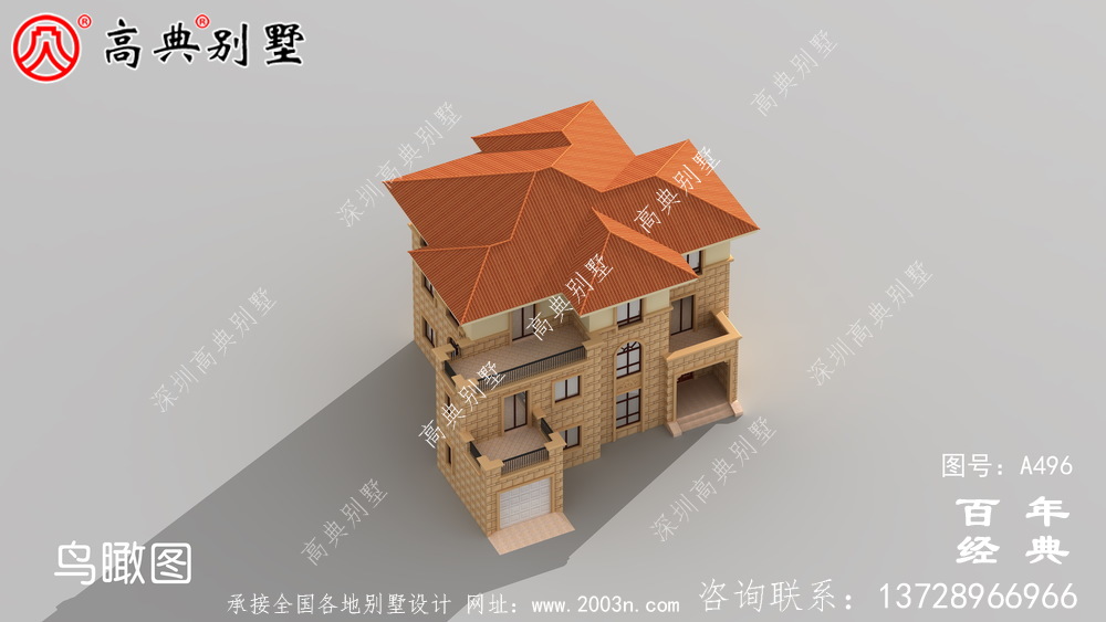 農村三層帶車庫住宅設計圖_別墅設計圖紙,新農村別墅,農村自建房設計