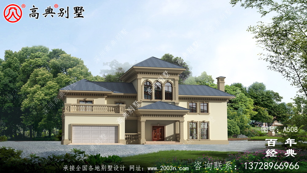 二樓農村住宅設計圖紙_別墅設計圖紙、新農村別墅、農村自建設計