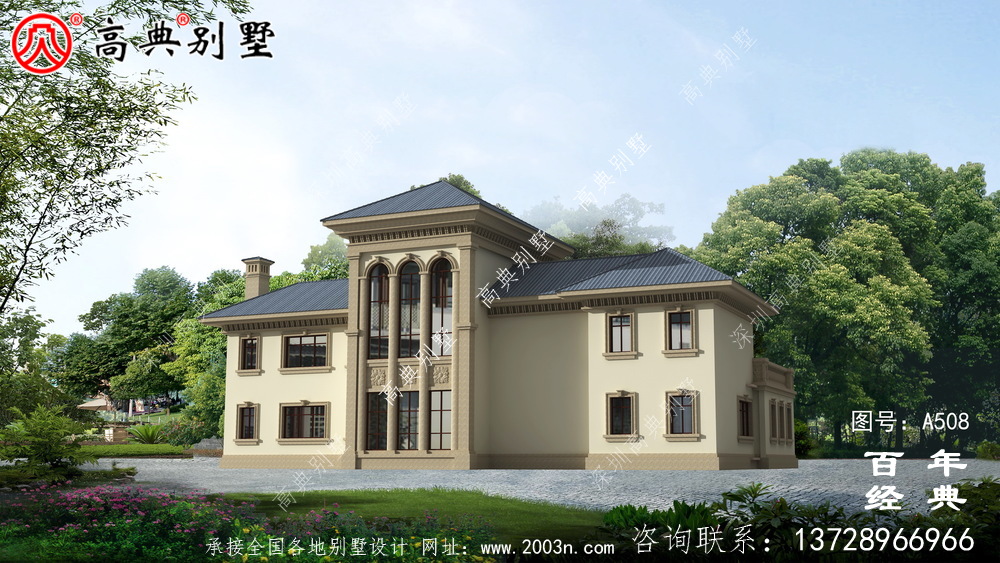 二樓農村住宅設計圖紙_別墅設計圖紙、新農村別墅、農村自建設計