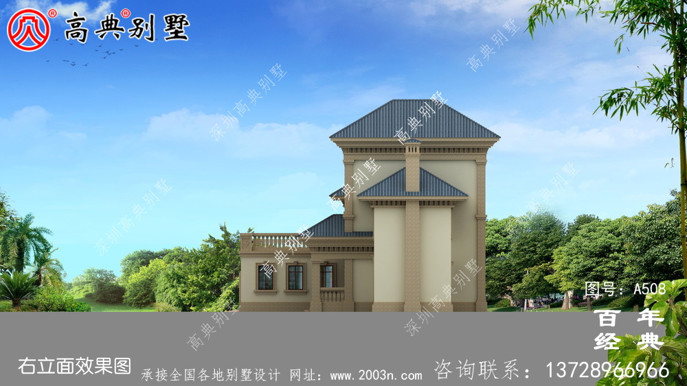 二樓農村住宅設計圖紙_別墅設計圖紙、新農村別墅、農村自建設計
