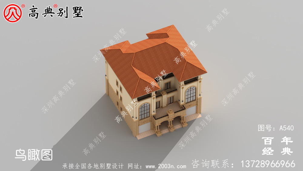 四層豪華型雙拼別墅施工圖_別墅設計圖紙,新農村別墅,農村自建房設計