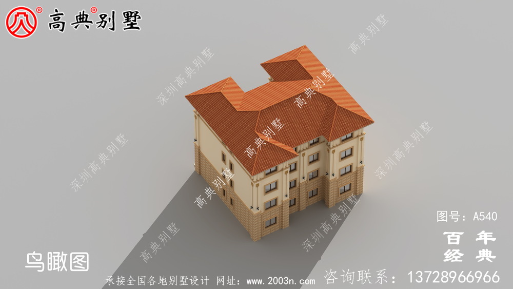 四層豪華型雙拼別墅施工圖_別墅設計圖紙,新農村別墅,農村自建房設計