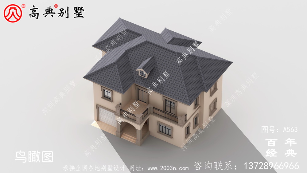 農村兩層住宅施工圖含效果圖_別墅設計圖紙,新農村別墅,農村自建房設計