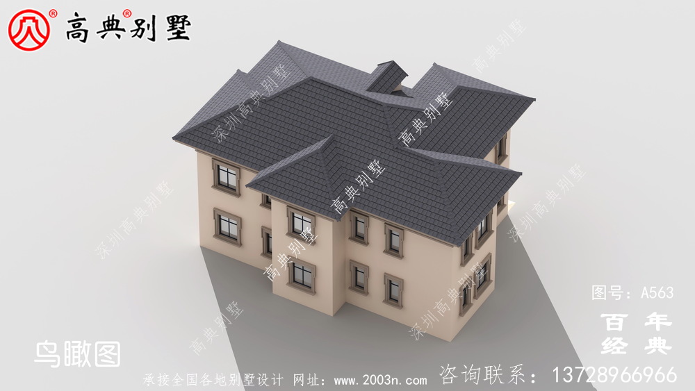 農村兩層住宅施工圖含效果圖_別墅設計圖紙,新農村別墅,農村自建房設計