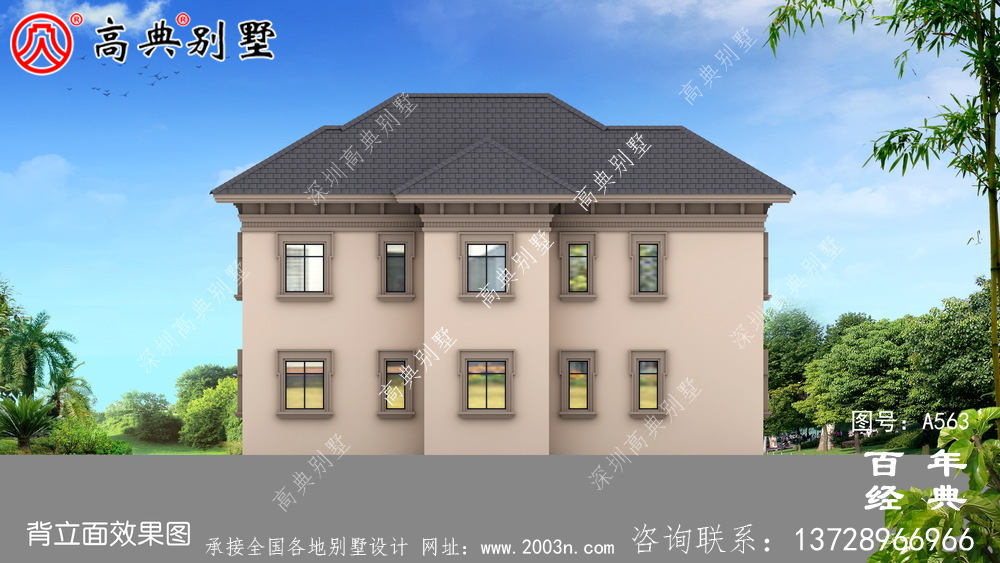 農村兩層住宅施工圖含效果圖_別墅設計圖紙,新農村別墅,農村自建房設計