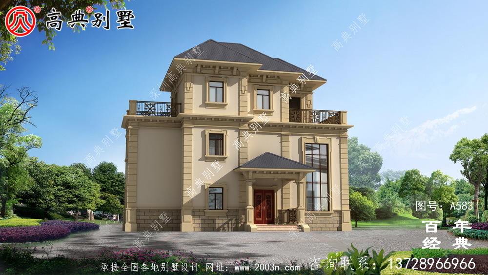 三層農村現代別墅_別墅設計圖紙,新農村別墅,農村自建房設計