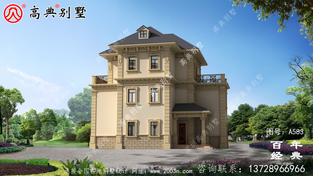 三層農村現代別墅_別墅設計圖紙,新農村別墅,農村自建房設計