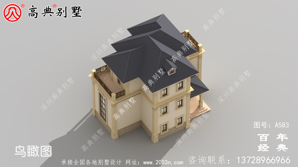 三層農村現代別墅_別墅設計圖紙,新農村別墅,農村自建房設計