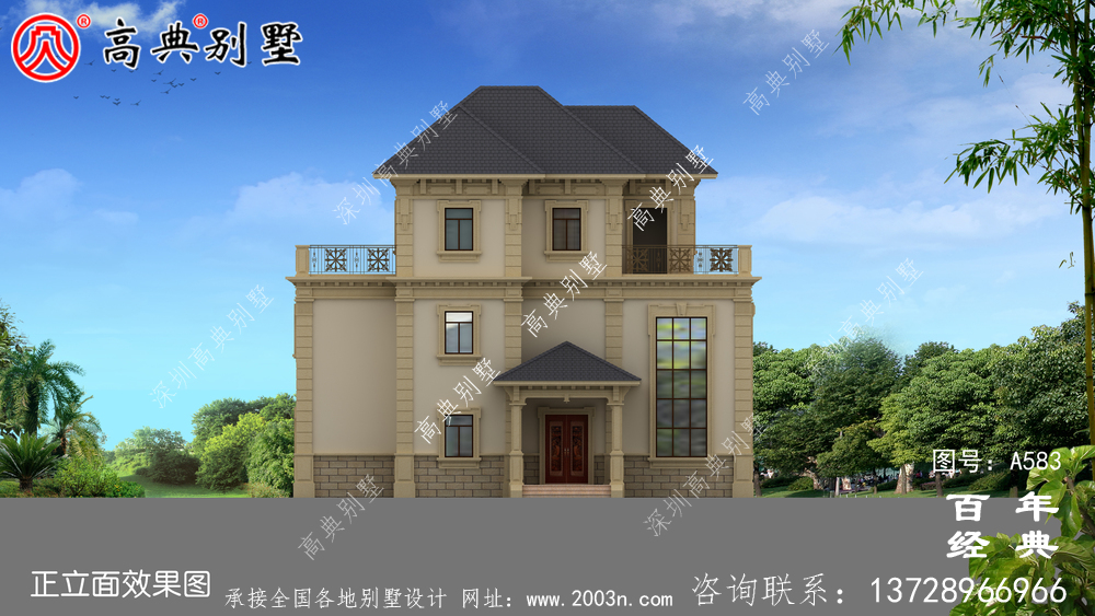 三層農村現代別墅_別墅設計圖紙,新農村別墅,農村自建房設計