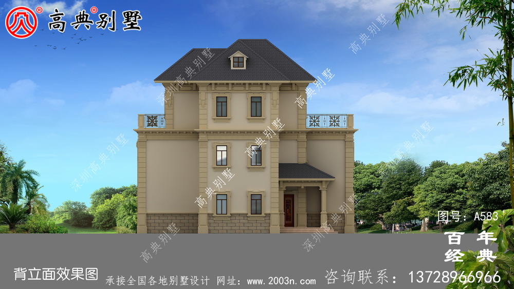 三層農村現代別墅_別墅設計圖紙,新農村別墅,農村自建房設計