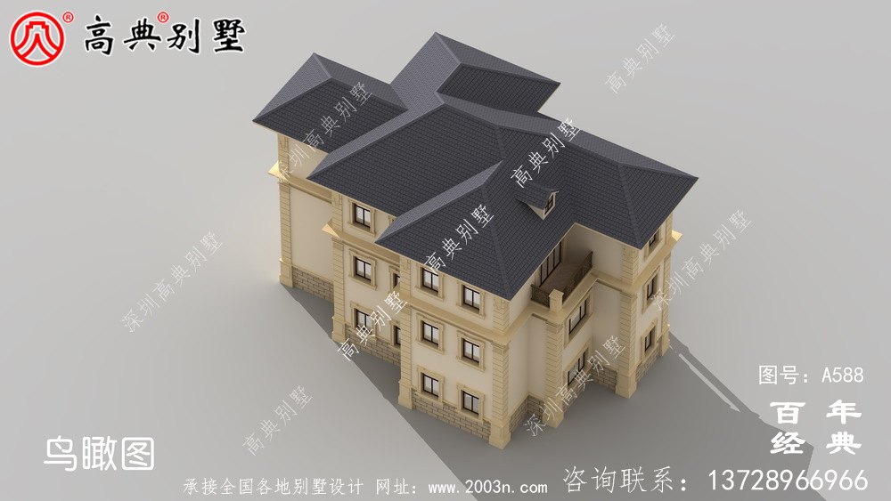 三層框架結構別墅設計圖紙_別墅設計圖紙，新農村別墅，農村自建設計