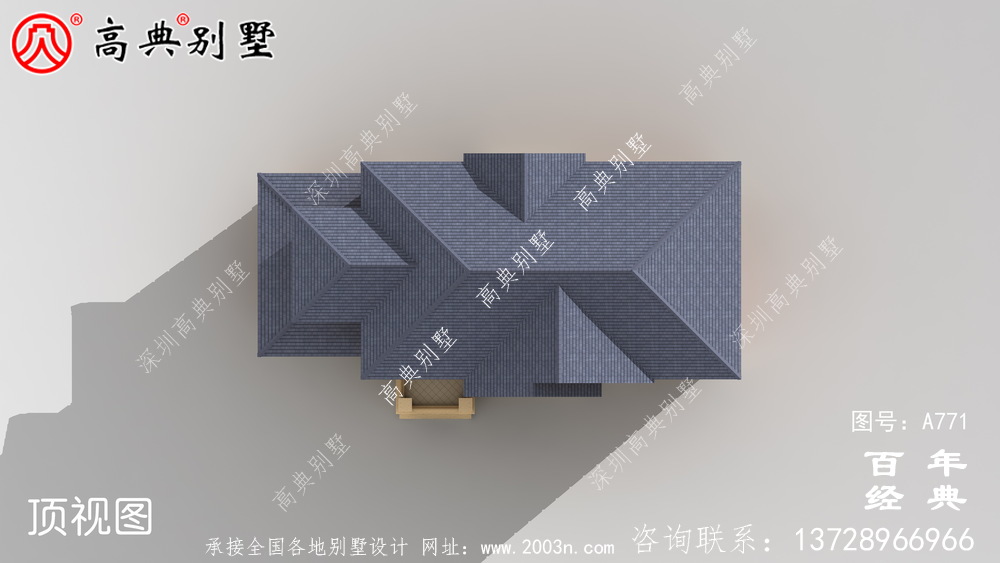 歐式二層車庫別墅設計圖與效果圖_ 二層別墅外觀效果圖