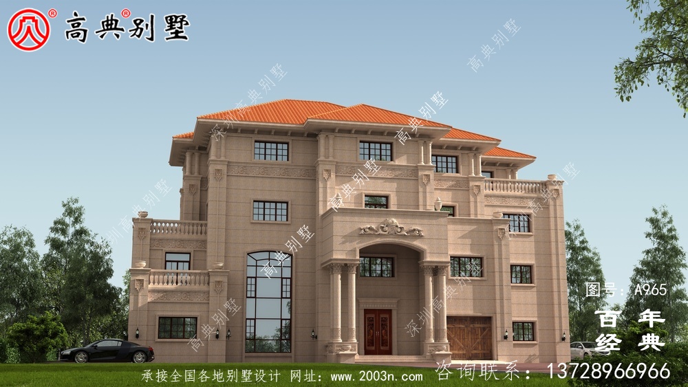 歐式高檔四層復(fù)式別墅設(shè)計(jì)圖紙及效果圖_四層別墅設(shè)計(jì)圖