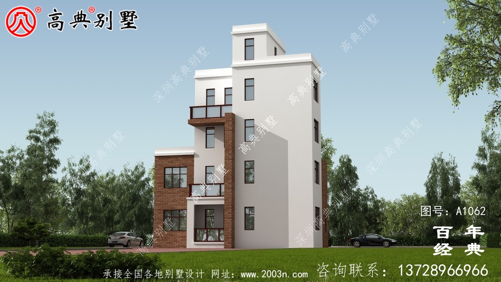 五層現(xiàn)代風(fēng)格別墅設(shè)計(jì)圖紙及效果圖_五層別墅外觀設(shè)計(jì)圖紙