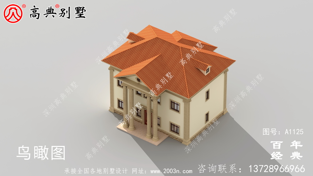 大氣歐式兩層別墅設(shè)計(jì)外觀圖_鄉(xiāng)村兩層別墅設(shè)計(jì)圖紙