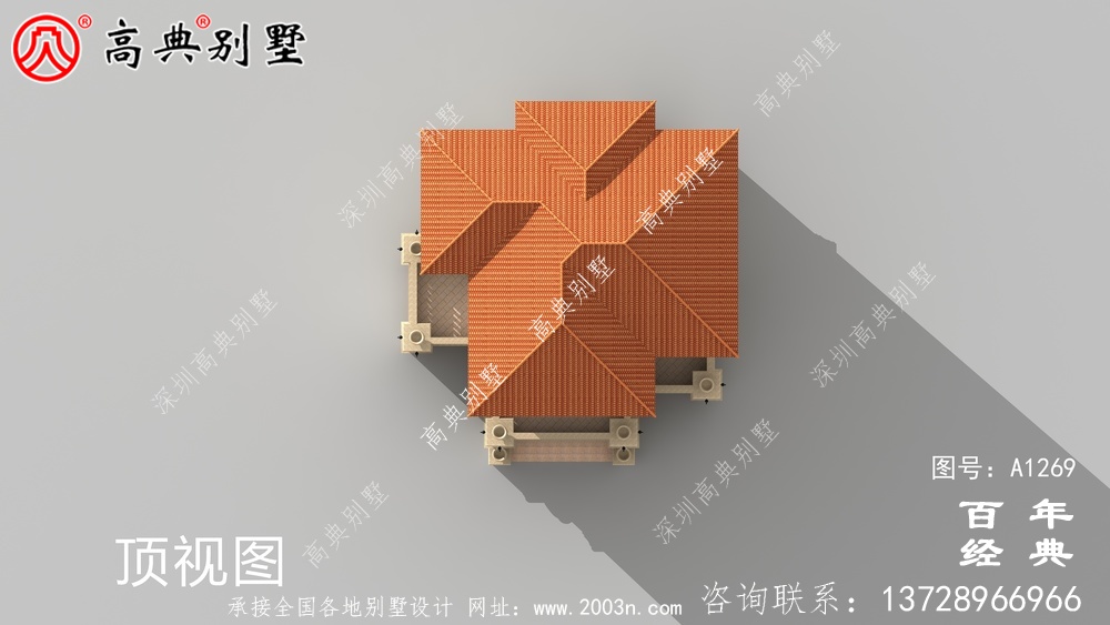 歐式風格三層別墅設計圖紙_三層別墅圖紙