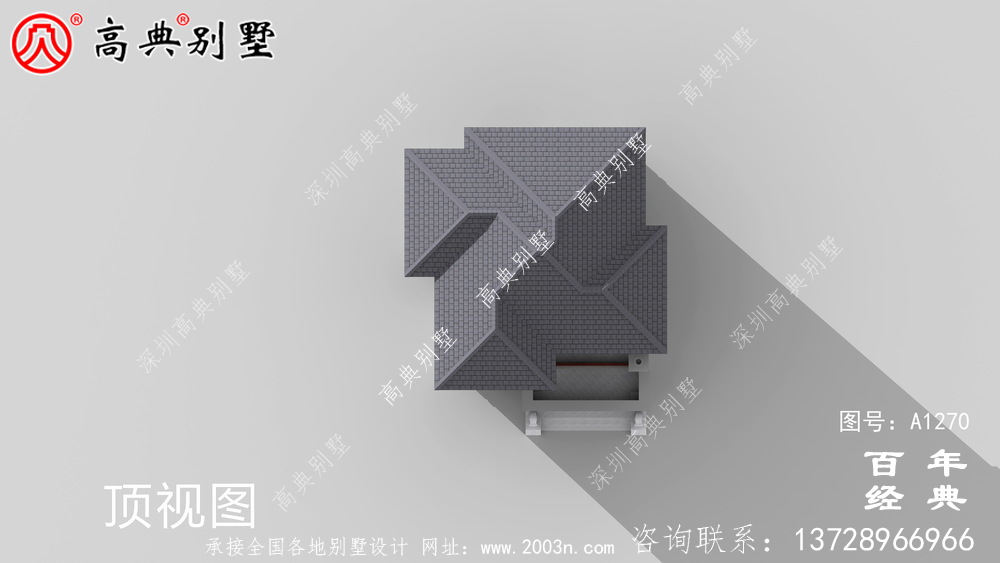 新中式簡約三層農村別墅設計圖紙_三層別墅圖紙