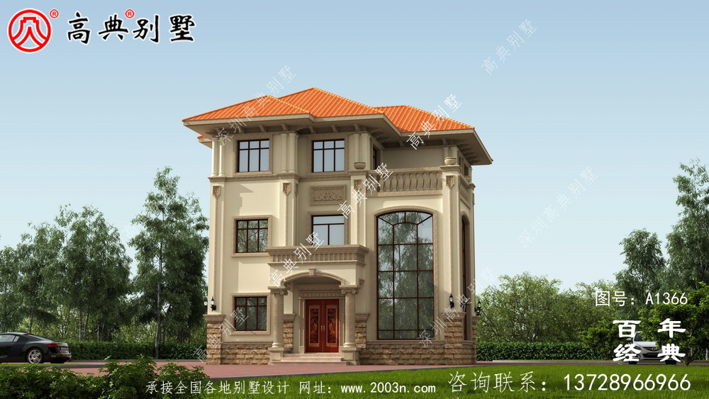 三樓歐式豪華別墅設計圖紙集_別墅設計圖紙