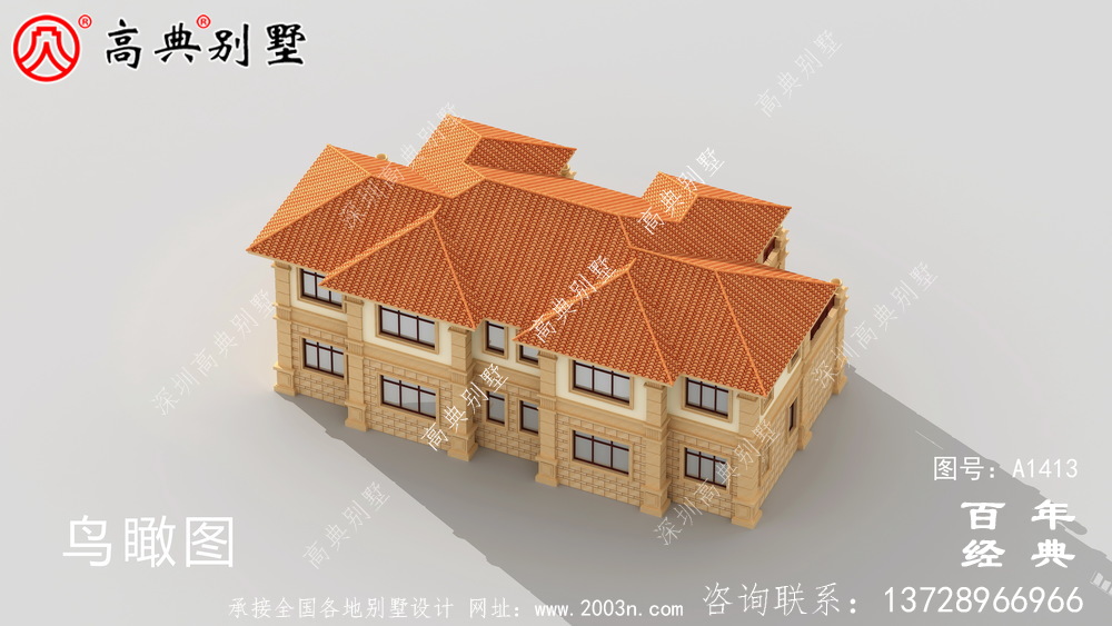 兩層雙拼歐式別墅設(shè)計(jì)圖紙_農(nóng)村雙拼別墅圖紙