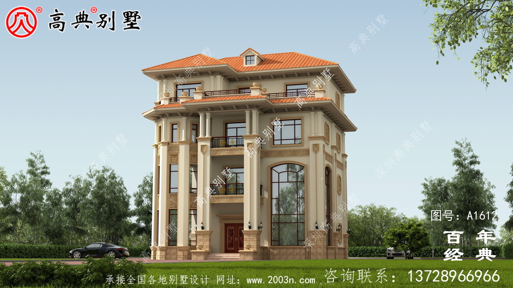 歐式精致四層復(fù)式別墅設(shè)計(jì)圖紙_鄉(xiāng)村別墅工程圖紙