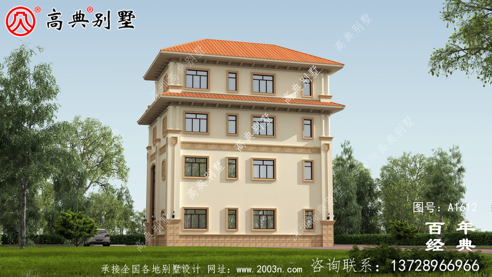 歐式精致四層復(fù)式別墅設(shè)計(jì)圖紙_鄉(xiāng)村別墅工程圖紙
