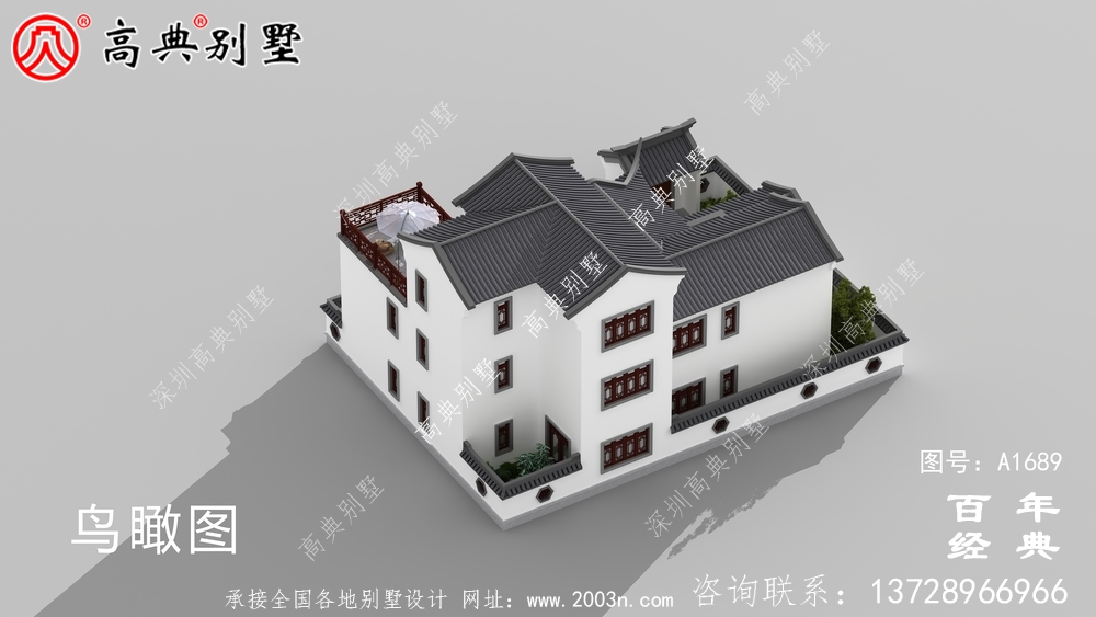新中式復(fù)式三層農(nóng)村別墅外觀效果圖_農(nóng)村三層別墅設(shè)計(jì)
