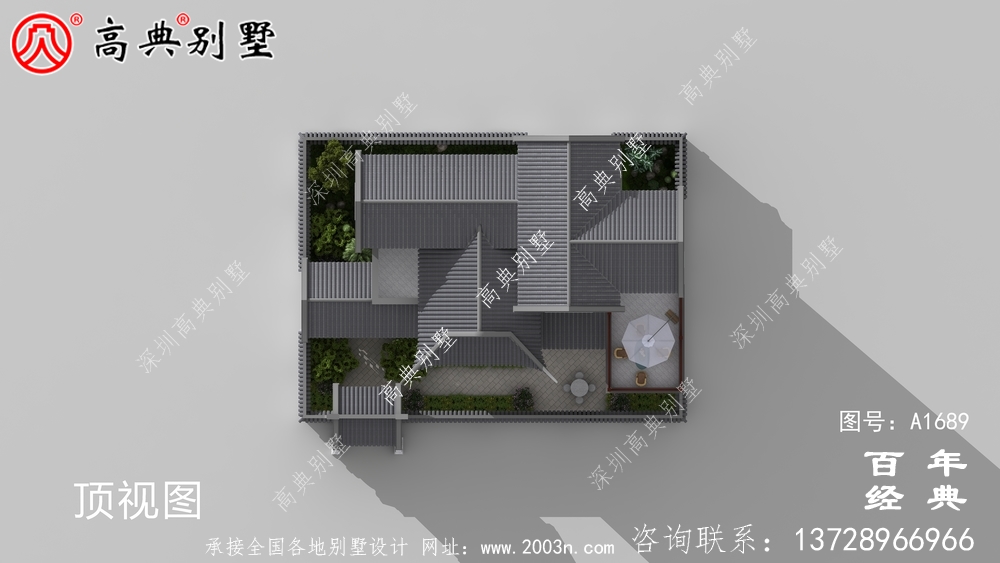 新中式復(fù)式三層農(nóng)村別墅外觀效果圖_農(nóng)村三層別墅設(shè)計(jì)