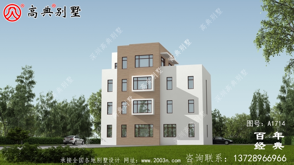 農(nóng)村四層現(xiàn)代風(fēng)別墅設(shè)計圖_農(nóng)村四層別墅設(shè)計