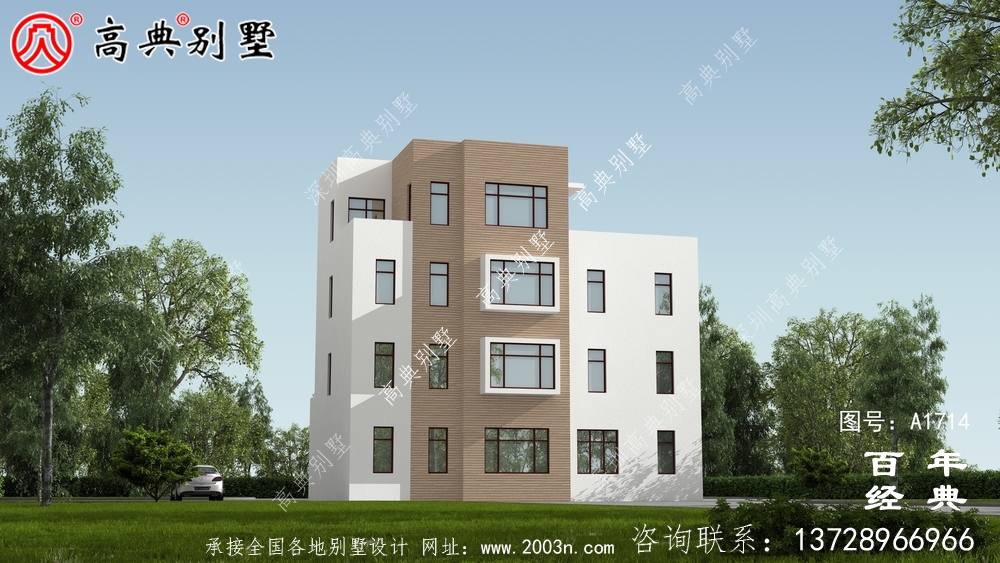 農(nóng)村四層現(xiàn)代風(fēng)別墅設(shè)計圖_農(nóng)村四層別墅設(shè)計
