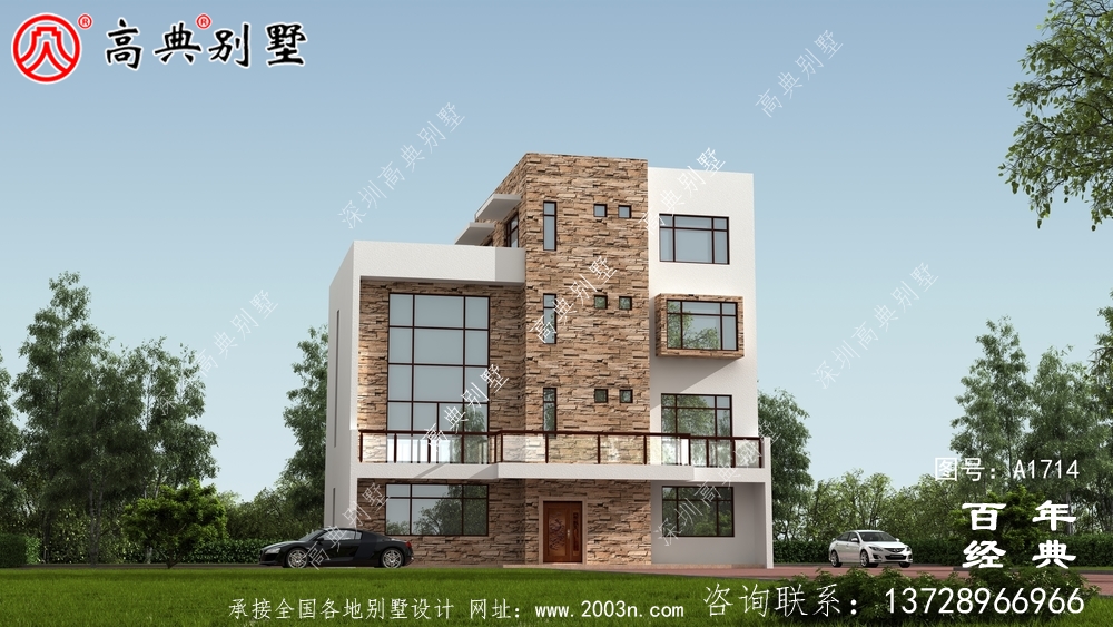 農(nóng)村四層現(xiàn)代風(fēng)別墅設(shè)計圖_農(nóng)村四層別墅設(shè)計