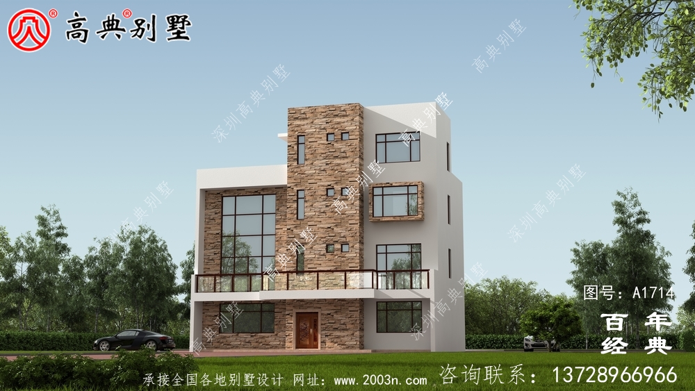 農(nóng)村四層現(xiàn)代風(fēng)別墅設(shè)計圖_農(nóng)村四層別墅設(shè)計