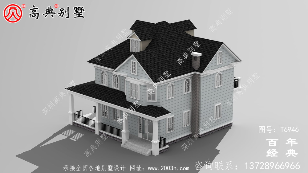 歐式兩層別致別墅設計圖紙_鄉(xiāng)村小別墅設計圖
