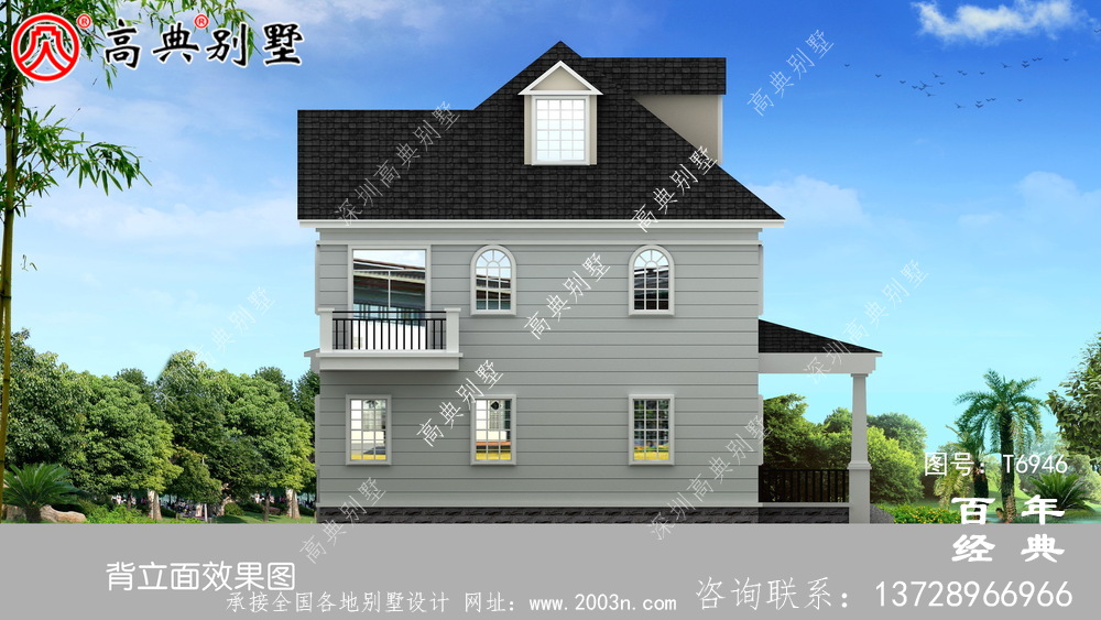 歐式兩層別致別墅設計圖紙_鄉(xiāng)村小別墅設計圖
