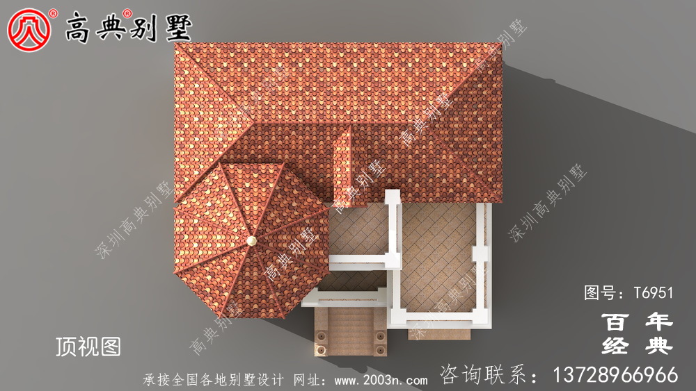 四層帶車庫(kù)農(nóng)村自建房屋效果圖_農(nóng)村別墅設(shè)計(jì)圖