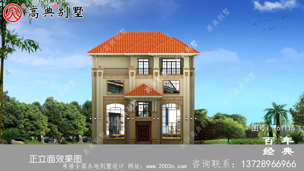 四層帶露臺農村自建房別墅設計圖紙_農村四層房屋設計