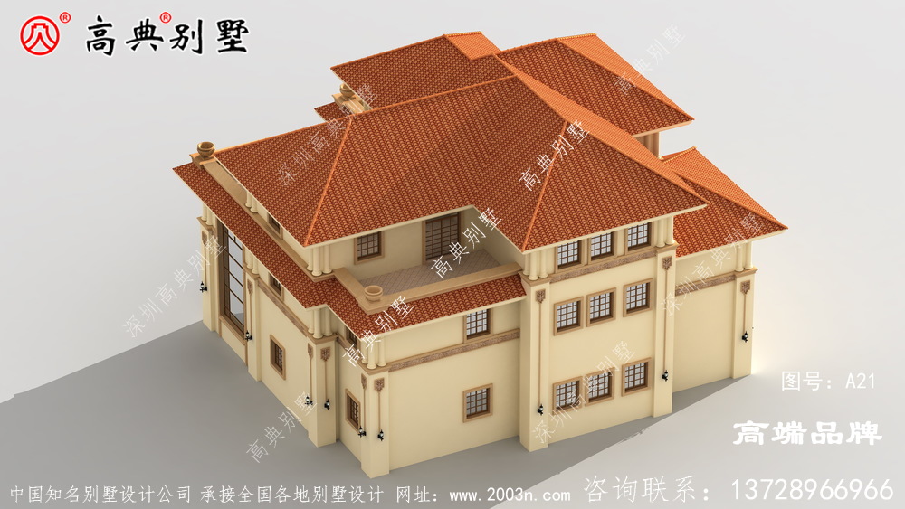 奢華獨(dú)棟意大利風(fēng)格農(nóng)村自建別墅設(shè)計(jì)圖