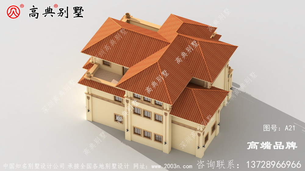 奢華獨(dú)棟意大利風(fēng)格農(nóng)村自建別墅設(shè)計(jì)圖