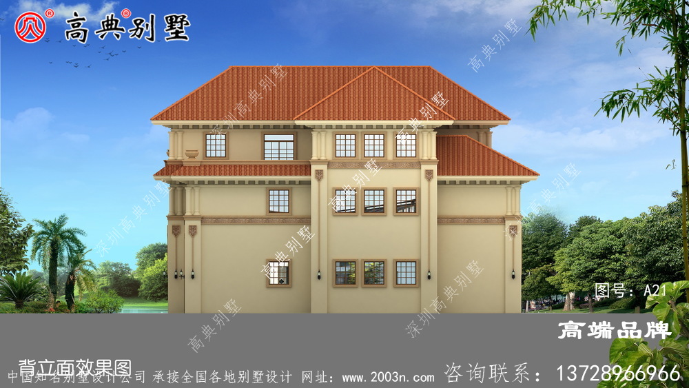 奢華獨(dú)棟意大利風(fēng)格農(nóng)村自建別墅設(shè)計(jì)圖