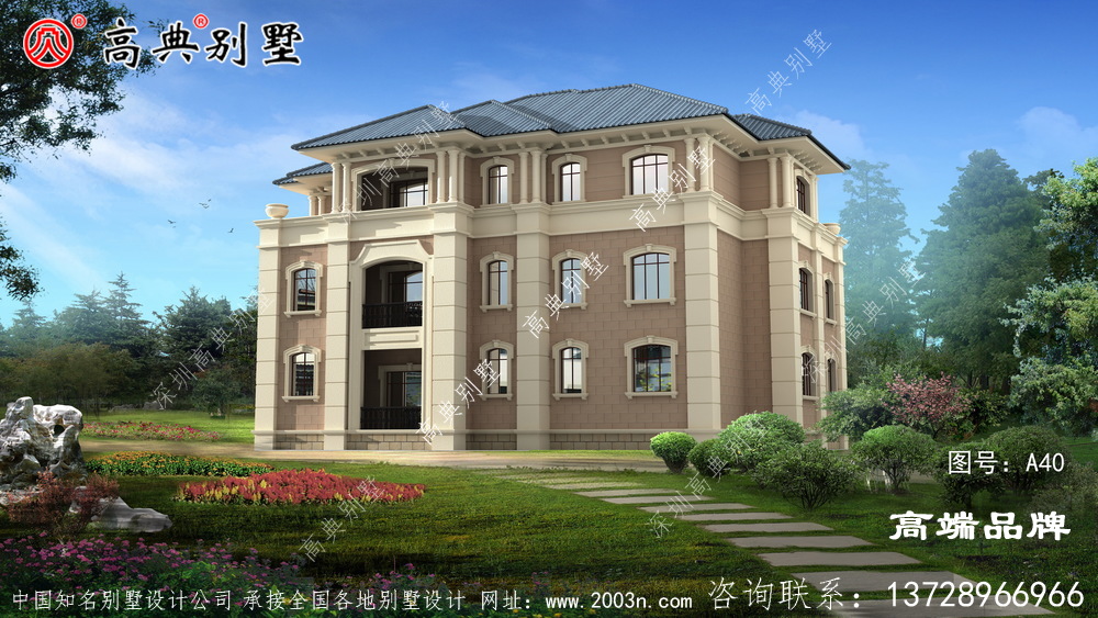 豪華三層別墅設計圖，戶型經典，高級大氣