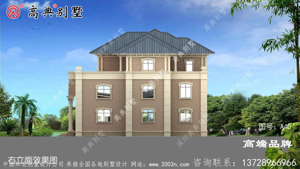 豪華三層別墅設計圖，戶型經典，高級大氣