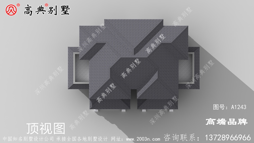 三層中式別墅效果圖