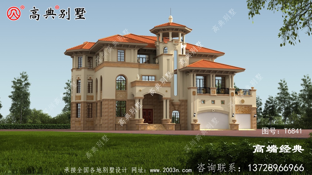 簡歐四層自建房子戶型方案圖，還帶露臺晉江市