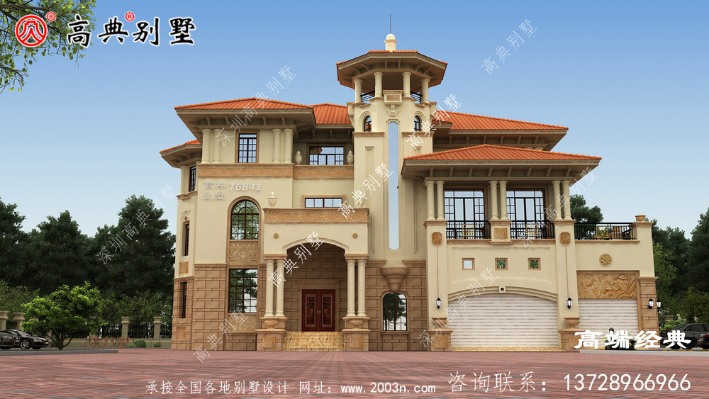 簡歐四層自建房子戶型方案圖，還帶露臺晉江市