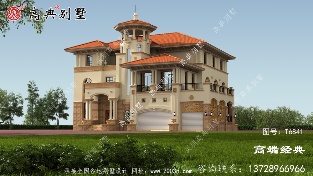 簡歐四層自建房子戶型方案圖，還帶露臺晉江市