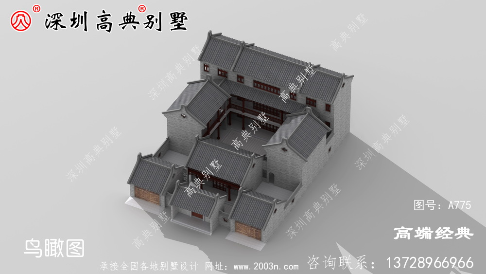 新中式別墅設(shè)計(jì)圖，滿足你的中式情懷。今天給大家?guī)淼恼且惶缀喖s的新中式別墅