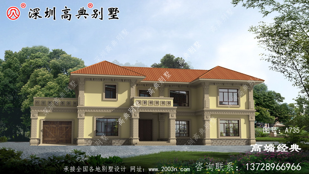 廣東農(nóng)村自營住宅圖，簡單大氣，想低調(diào)都不行。