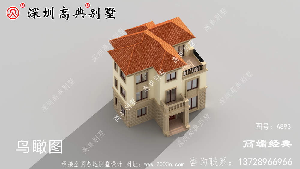 農村住宅設計效果圖，簡單大方，父母住在那里很開心。